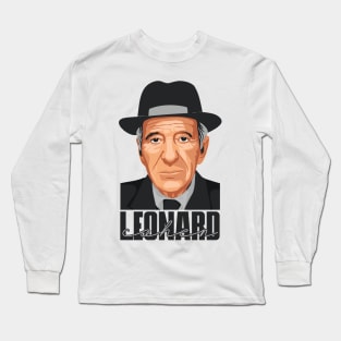 Leonard Cohen // Vintage Style Long Sleeve T-Shirt